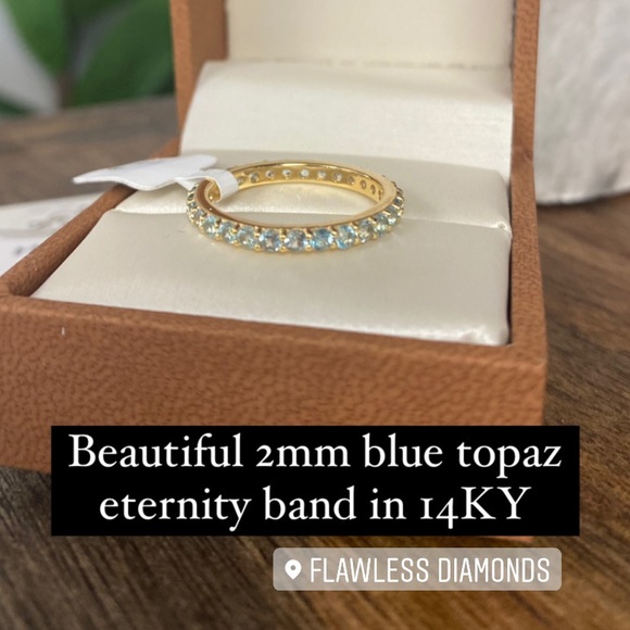 14K Yellow Gold Eternity Band - Picture 1 of 5